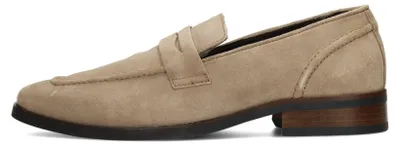 Produktbild von Slipper GERRY aus beigem Wildleder mit festem Fußbett, zeitlosem Design und 3 cm Absatz