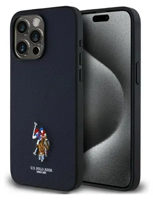 Produktbild von Us Polo Ushcp15Xpemv Iphone 15 Pro Max 6,7" Granatowy/Navy Gestickt Dh Farbe