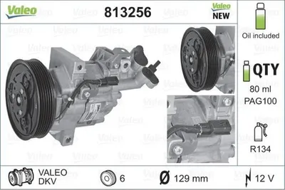 Zdjęcie produktu dla Kompresor klimatyzacji VALEO 813256