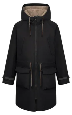 Produktbild von Derbe Phoebholm Dog - Damenmantel, Größe:48, Farbe:jet black/cobblestone