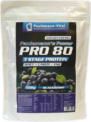 Produktbild von Paulemann-Vital Pro 80 - 500 g-Beutel Blackberry