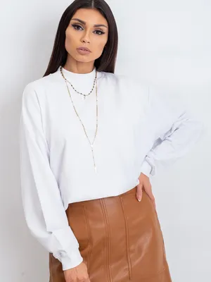 Produktbild von Basic Feel Good Damen-Sweatshirt ohne Verschluss Senduitu weiß S/M