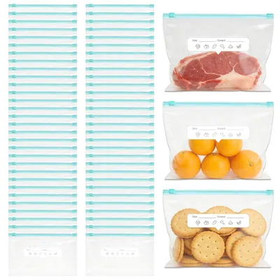 Produktbild von Gefrierbeutel wiederverwendbar - 60 Stück Set für Brot Milch und Snacks