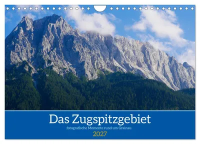 Produktbild von Das Zugspitzegebiet (Wandkalender 2027 DIN A4 quer), CALVENDO Monatskalender