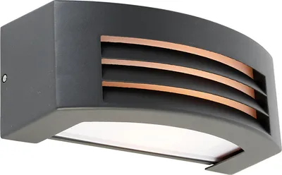 Produktbild von Moderne Wandleuchte Anthrazit IP44 Hurricane 1