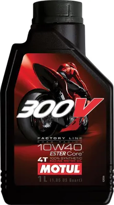 Zdjęcie produktu dla Olej silnikowy MOTUL 300V 4T 10W-40 Double Ester Factory Line Synthetic Oil 1L