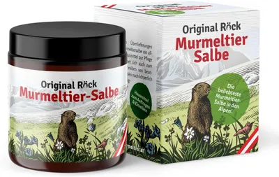 Productafbeelding van Original Röck marmot ointment – the most popular marmot ointment in the Alps! With improved recipe and twice as much marmot oil content