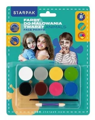 Immagine prodotto di Colori per il viso 8 colori + accessori per animali
