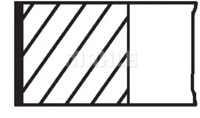 Produktbild von MAHLE 030 84 N0 Kolbenringsatz Kolbenringe