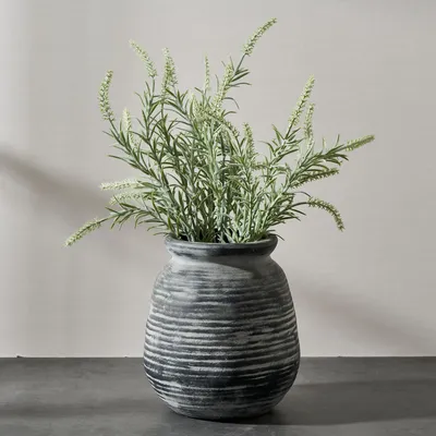 Immagine prodotto di Vaso per fiori, 18,5 cm, nero, in Vetroceramica, ideale per il soggiorno
