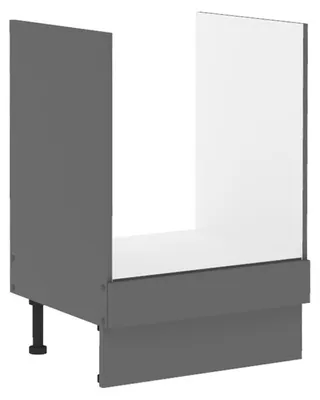 Produktbild von Küche NESSA Herdunterschrank 60 cm Anthrazit Küchenzeile Küchenblock Einbauküche