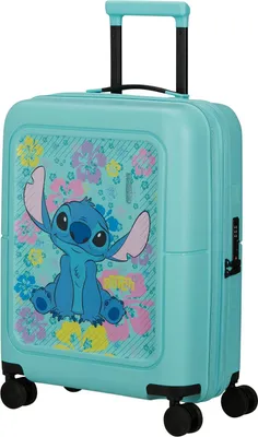 Image de American Tourister trolley Dashpop Disney Spinner 55 / 20 EXP TSA Stitch Flower turquoise