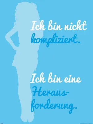 Image de Motivational - Poster - Je ne suis pas compliqué + 1 sur-poster de taille 61x91,5cm