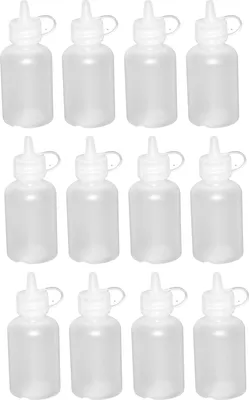Immagine prodotto di 12 mini flaconi da 50 ml per salse, condimenti e spezie