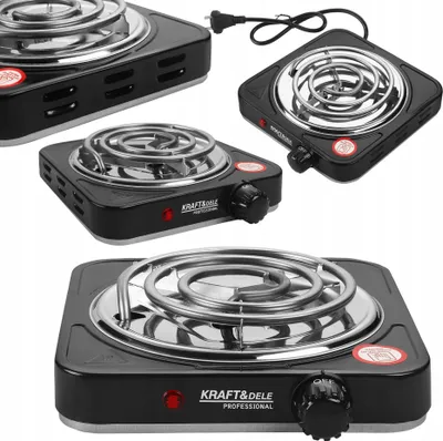 Zdjęcie produktu dla Kuchenka Elektryczna 1500W Spiralna Regulacja Temperatury Kraft&Dele