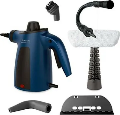 Zdjęcie produktu dla Taurus Clean Pro, Cylindryczna myjka parowa, 0,35 l, Czarny, Niebieski, Przyciski, 1050 W, Prąd przemienny