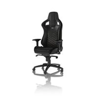 Produktbild von noblechairs EPIC, PC-Gamingstuhl, 120 kg, Gepolsterter Sitz, Gepolsterte Rückenlehne, Aluminium, Schwarz