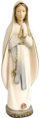 Madonna von Lourdes Holzfigur 8 cm handbemalt Krippe