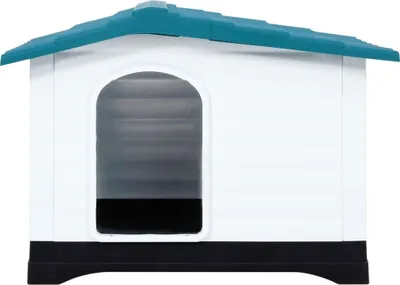 Image de vidaXL Niche pour chien Bleu 90,5x68x66 cm Polypropylène