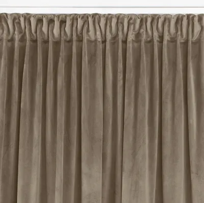 Zdjęcie produktu dla Zasłona VILA velvetowa na taśmie smok 135x300 beżowa wzór 5 Homede
