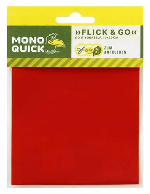 Produktbild von Klebeflicken Rot - Aufnäher, Bügelbild, Aufbügler, Applikationen, Patches, Flicken, Größe: 10,0 x 20,0 cm