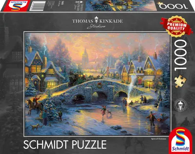 Image de Puzzle 1000 pièces Village hivernal