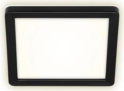 Produktbild von BRILONER FRANKFURT LED Außenwandleuchte, IP44 Spritzwasserschutz, Backlighteffekt, Neutralweißes Licht, schwarz, 19 x 19 x 2,8 cm