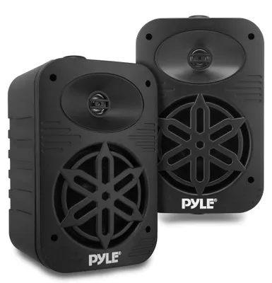 Obrázok produktu pre Sada reproduktorov Pyle pre vnútorné a vonkajšie použitie – 500 W, 4-palcové, 2-pásmové, vodotesné, plný rozsah
