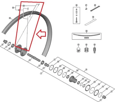 Immagine prodotto di Raggio SHIMANO con nipplo per WH-M8200-TL-R12-B-275, 278 mm Set di raggi - 275, 27...