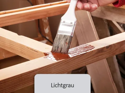 Produktbild von BEKATEQ | Holzlack für Parkett, Holzfussboden Holzschutzfarbe Holzversiegelung Holzfarbe Holz Decklack, 1L Lichtgrau
