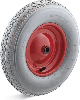 Produktbild von Rollcart Luft- Rolle Ø400x100mm Stahlfelge mit Blockprofil und 250kg Tragkraft Narbenbohrung 25mm