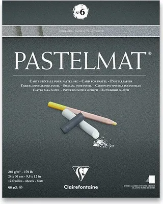 Immagine prodotto di Clairefontaine Pastelmat N°6 24x30cm 360g 12Bl