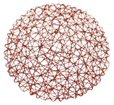 Immagine prodotto di tovaglietta da 6 pezzi ø37 cm - moderna tovaglietta intrecciata, ideale per la decorazione e la protezione Rosso