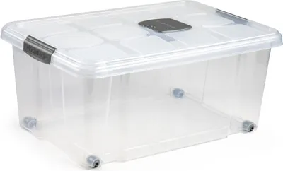 Produktbild von PlasticForte Aufbewahrungsbox mit Deckel - 1x - 36L - 59 x 40 x 25 cm