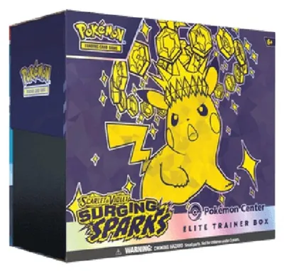 Zdjęcie produktu dla Pokemon Surging Sparks Pokémon Center Elite Trainer Box