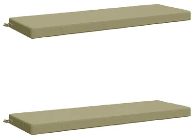 Imagen del producto de Cojines para bancos SOEST 2 uds. 100% Poliéster Verde claro