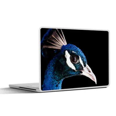 Produktbild von MuchoWow® Laptop Aufkleber Sticker Cover Pfau - Tier - Blau 30x21 cm - Sticker für Laptop - Selbstklebend