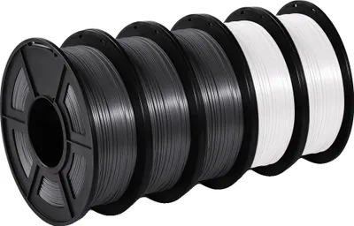 Immagine prodotto di Filamento per stampante 3D PLA, finitura seta, 5KG, SEIDE 2WT3BK