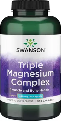 Immagine prodotto di Complesso di magnesio triplo 400 mg 300 capsule Swanson Health Products