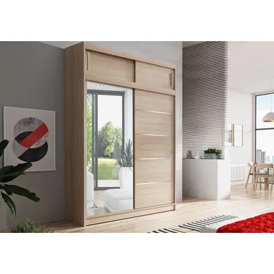 Produktbild von Schwebetürenschrank mit Aufsatz VISTA 05 SONOMA/SONOMA