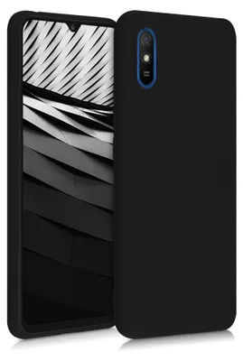 Produktbild von kwmobile Handyhülle für Xiaomi Redmi 9A / 9AT Hülle - TPU Case - Kabelloses Laden - Schutzhülle Cover in Schwarz matt