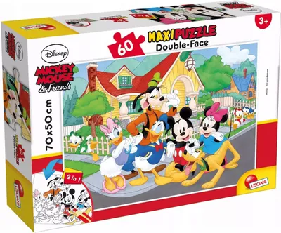 Zdjęcie produktu dla Puzzle dwustronne maxi 60 elementów. Myszka Miki