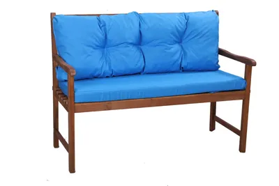 Produktbild von Bankkissen  120  x 50 x 40 Blau | Bankkissen outdoor | Hollywoodschaukel kissen | Sitzkissen und Rückenkissen | Sitzkissen bank | Setgarden