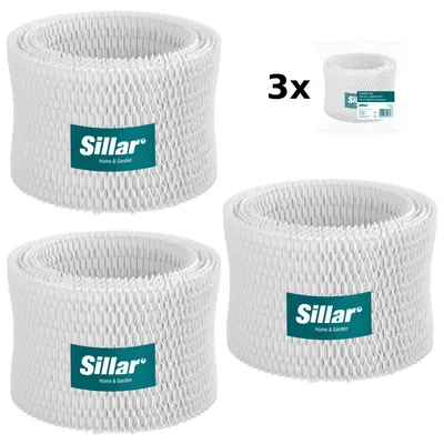 Produktbild von Sillar 3x Luftbefeuchter Filter für Philips HU4801 HU4802 HU4803 HU4811 HU4813 – Ersatz für HU4102/01
