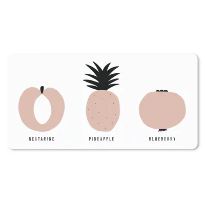 Produktbild von MuchoWow® Mauspad Mousepad Obst - Pastell - Design 60x30 cm - Mousepads - Maus Mat - Pad - Mausunterlage - Nachhaltig