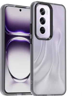Produktbild von Handyhülle für Oppo Reno12 Pro Schlank Durchscheinend Matt Stoßfest Schutzhülle Schwarz