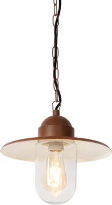 Zdjęcie produktu dla Nowoczesna lampa wisząca zewnętrzna rdzawo-brązowa IP44 - Kansas
