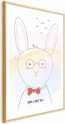 Produktbild von Posterpapier Poster - Greetings from the Rabbit 40x60 cm Für Kinder e-A-0121-ao-a