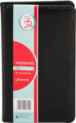 Zdjęcie produktu dla Wizytownik 96 trzyklatkowy 726 czarny