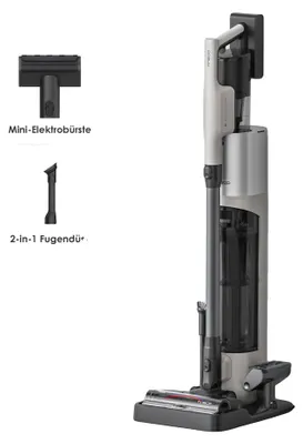 Obrázek produktu pro Bezdrátový vysavač, sací výkon 200 AW, výkon 450 W, systém samočištění, napětí 25,2 V, ergonomický design